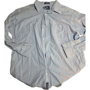 Stafford Light Blue Casual Button Down Shirt